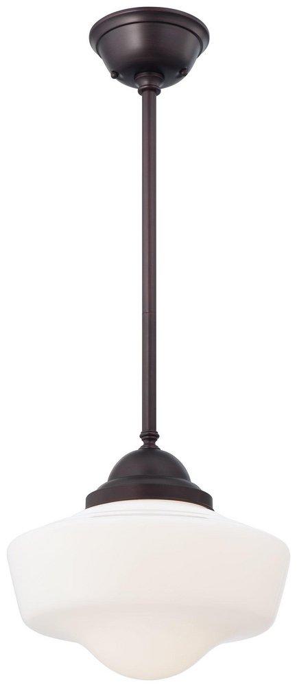 Minka Lavery Brushed Bronze 150W 1-Light Pendant 