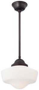 150W 1-Light Pendant in Brushed Bronze