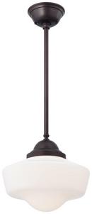Minka Lavery Brushed Bronze 150W 1-Light Pendant 