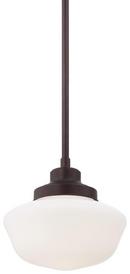 Minka Lavery Brushed Bronze 150W 1-Light Pendant 
