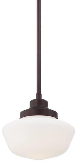 150W 1-Light Pendant in Brushed Bronze