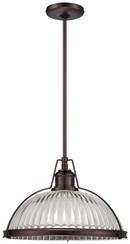 Minka Lavery Dark Brushed Bronze 150W 1-Light Pendant 