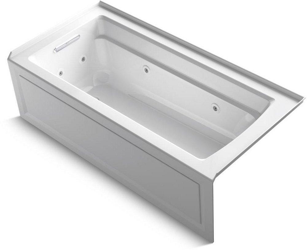 KOHLER White 66 x 32 in. Bathtub with Left Hand Drain 