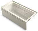 66 x 32 in. Whirlpool Drop-In Bathtub with Right Drain in Biscuit