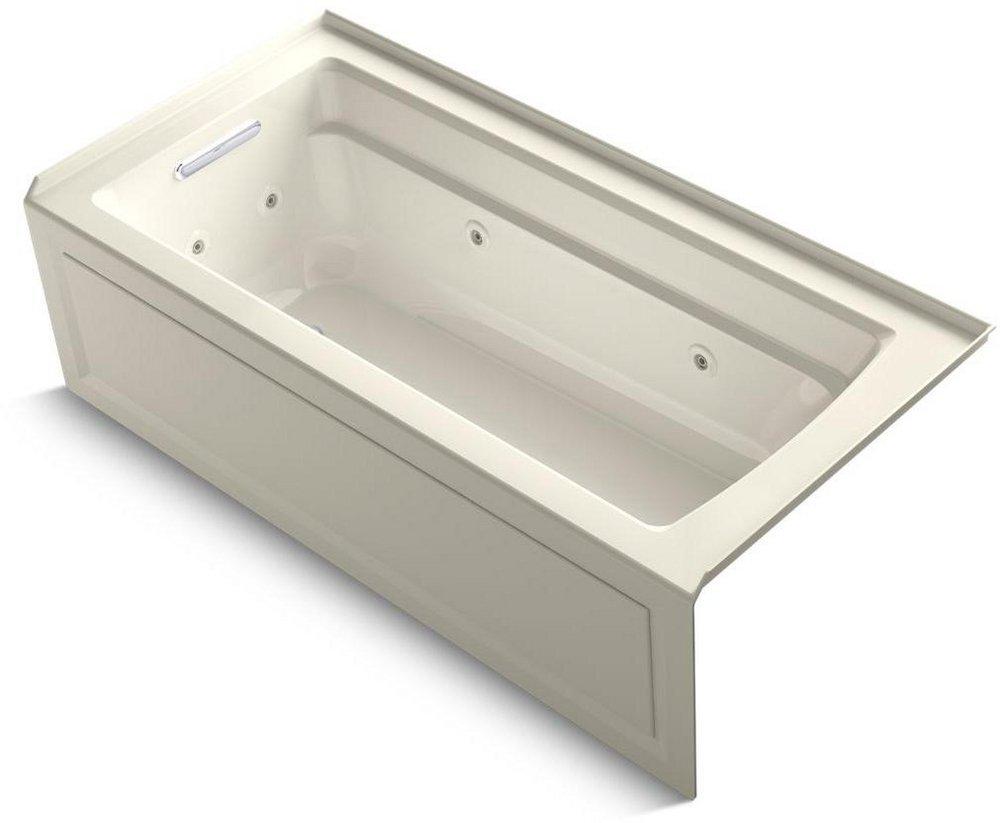 KOHLER Biscuit 66 x 32 in. Bathtub with Left Hand Drain 