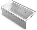 KOHLER White 66 x 32 in. Whirlpool Alcove Bathtub Right Drain 