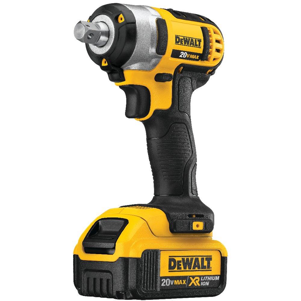 DEWALT Yellow 1/2 in. Max Lithium-Ion Impact Wrench with Ring 