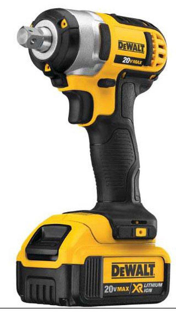 DEWALT Yellow 1/2 in. Max Lithium-Ion Impact Wrench with Ring 