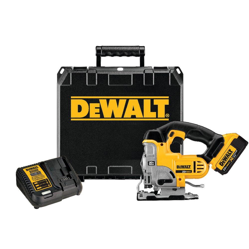 DEWALT Black/Silver/Yellow Cordless Jig Saw Kit 