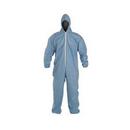 Dupont Protective Apparel Light Blue Tempro Coverall with Attached Hood 