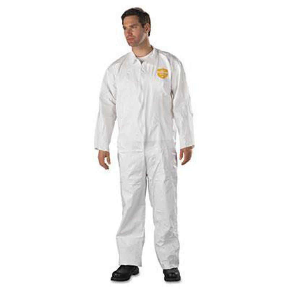 Dupont Protective Apparel White ProShield and NexGen Coverall with Front Zip 