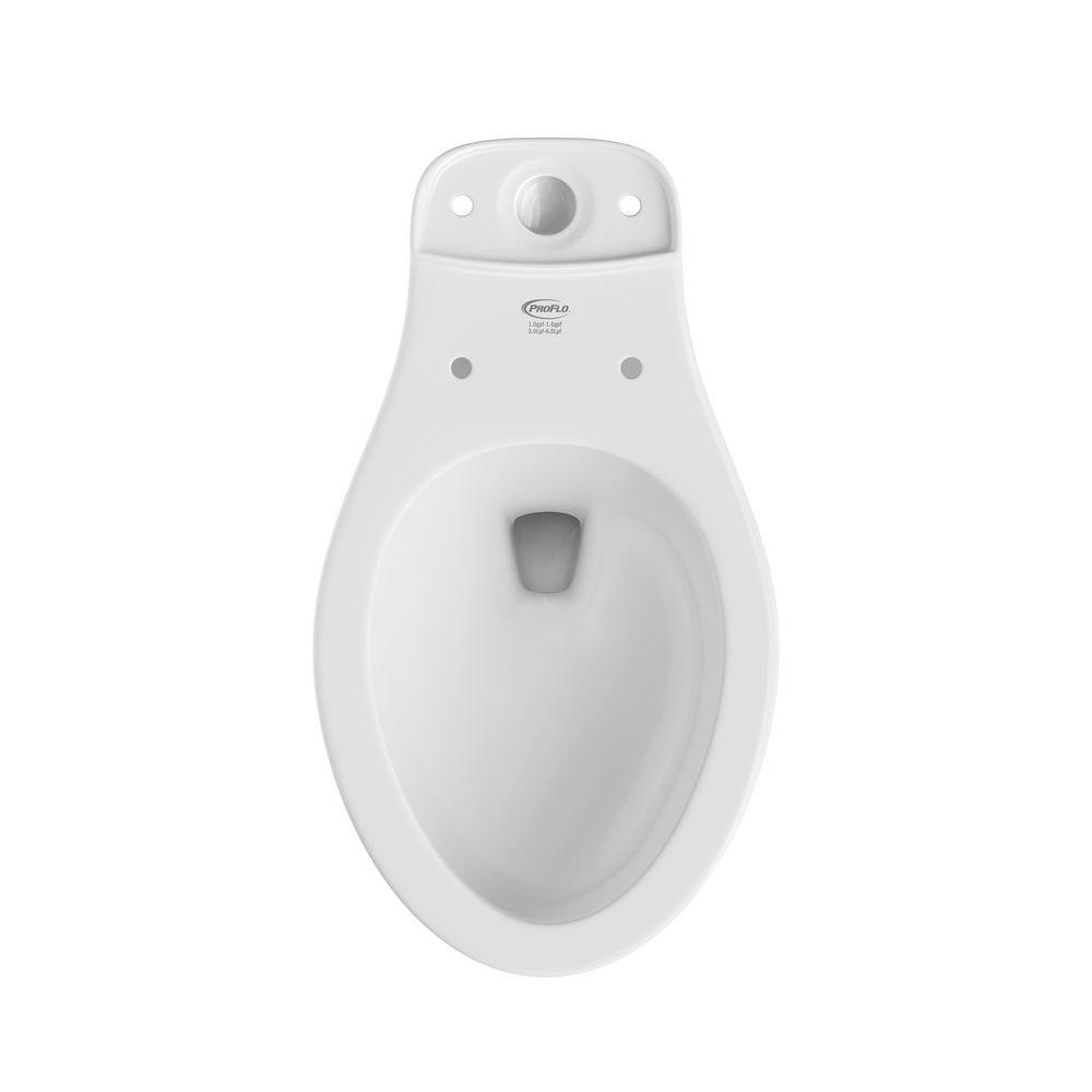 PROFLO&reg; White Elongated ADA Toilet Bowl 