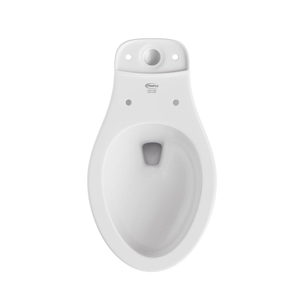 PROFLO® White Elongated ADA Toilet Bowl 