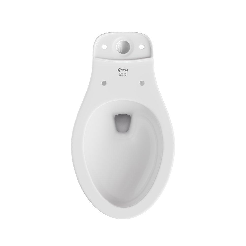 PROFLO® White Elongated Toilet Bowl 