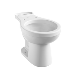 Standard Height Round Toilet Bowl in White