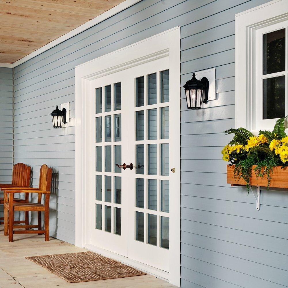 Kichler Lighting Textured Black 100W 1-Light Wall Lantern 