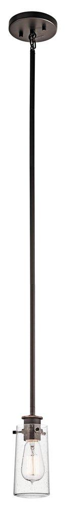 Kichler Lighting Olde Bronze 60W 1-Light Medium Incandescent Mini Pendant 
