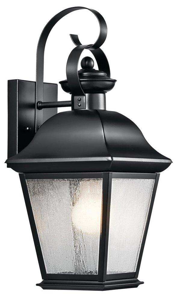 Kichler Lighting Black 100W 1-Light Medium Base Extension Wall Sconce 
