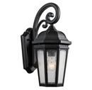 50W 1-Light Medium Wall Mount Lantern in Textured Black