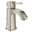 Centerset Low Spout Bathroom Sink Faucet M-Size in Starlight Brushed Nickel