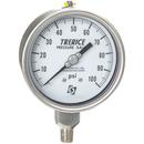 H.O. Trerice Stainless Steel 4 x 1/2 in. Stainless Steel Low Flow Pressure Gauge