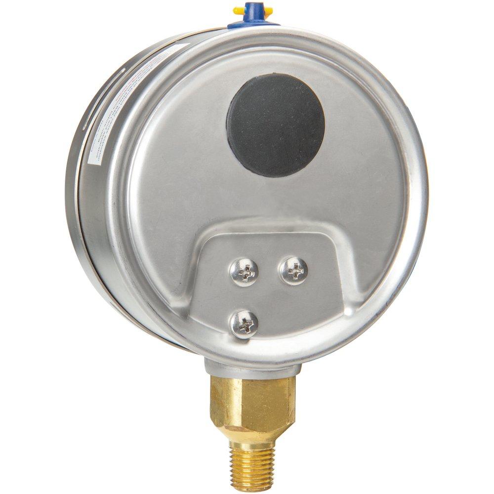 H.O. Trerice Stainless Steel 4 x 1/4 in. Brass Low Flow Pressure Gauge 