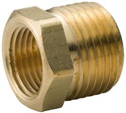 3/4 x 1/4 in. MNPT x FNPT Brass Reducing Barstock Hex Bushing