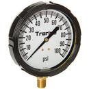 H.O. Trerice Black 3-1/2 x 1/4 in. Plastic-Brass Pressure Gauge 