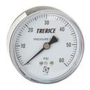 H.O. Trerice Black 2-1/2 x 1/4 in. Back Mount Pressure Gauge 