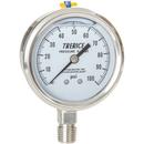 H.O. Trerice Stainless Steel 2-1/2 x 1/4 in. ASME B40.100 Stainless Steel Filled Pressure Gauge