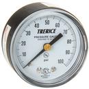 H.O. Trerice Black 2 x 1/8 in. Back Mount Pressure Gauge
