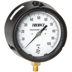 450 Series 4-1/2" Dial Lower Mount Field Fillable Process Pressure Gauge 0-160 psi with 1/2" NPT
