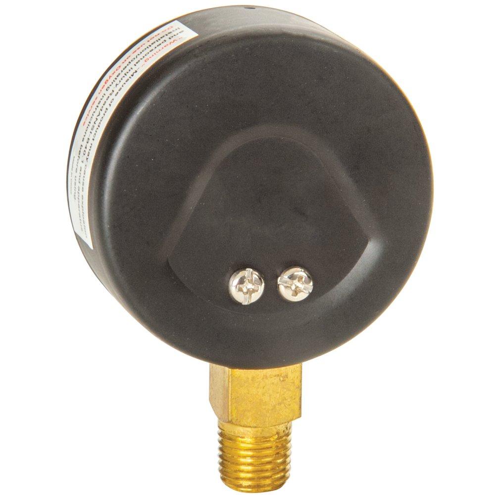 H.O. Trerice Black 2-1/2 x 1/4 in. Steel-Brass Pressure Gauge 