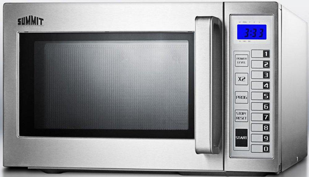Summit Appliance Stainless Steel 0.9 cu. ft. 1000 W Countertop Microwave 