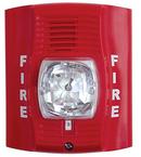 4-Wire Wall Mount Horn Strobe in Red