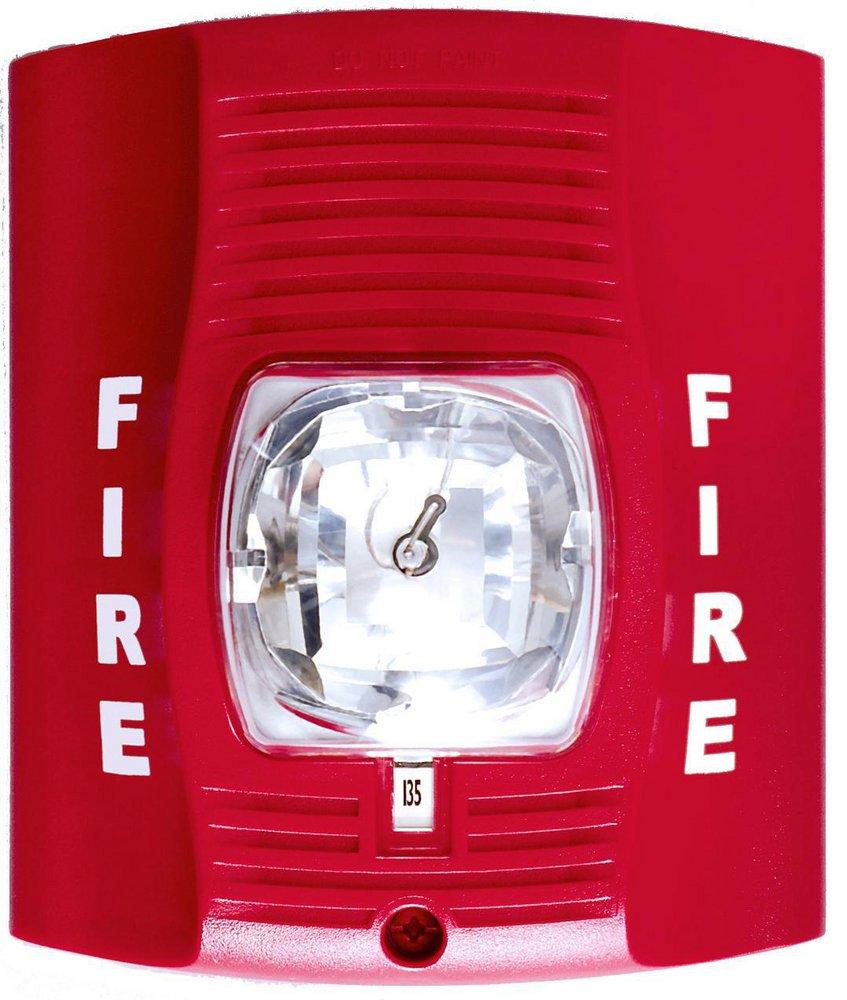 System Sensor Red 2-Wire Wall Mount Strobe 