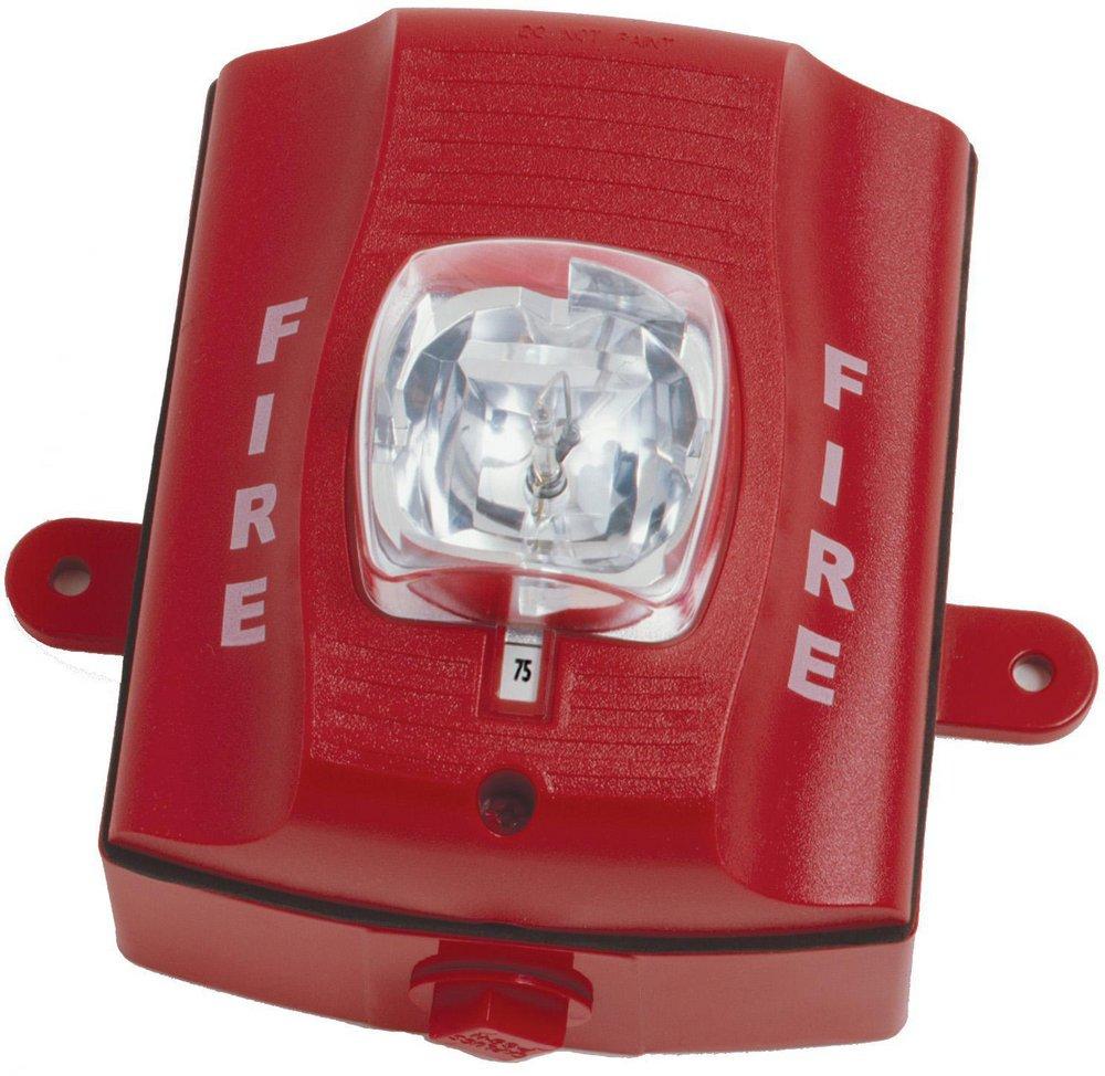 System Sensor Red Wall Mount Outdoor Strobe 