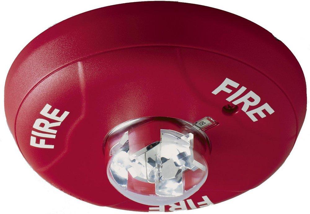 System Sensor Red 2-Wire Ceiling Mount Strobe 