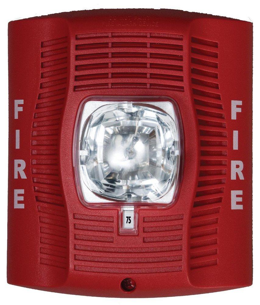 System Sensor Red Wall Mount Speaker Strobe 