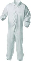 KleenGuard&trade; White Mircoporous Coveralls with Elastic Wrists and Ankles Case of 25 