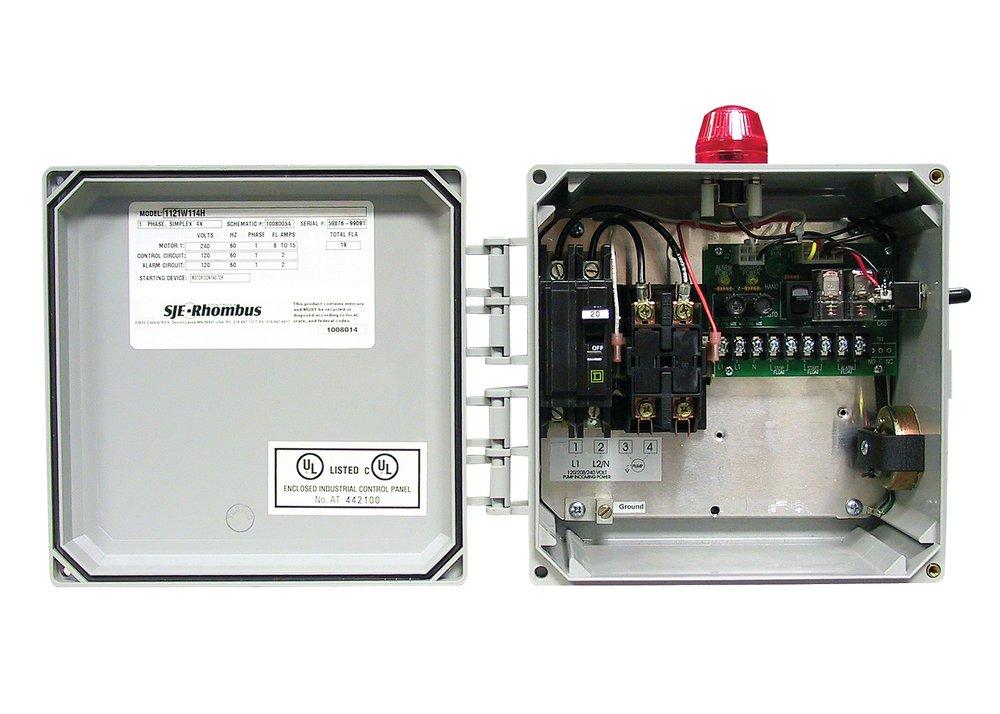 SJE Rhombus 1-Phase Duplex Pump Control Panel 