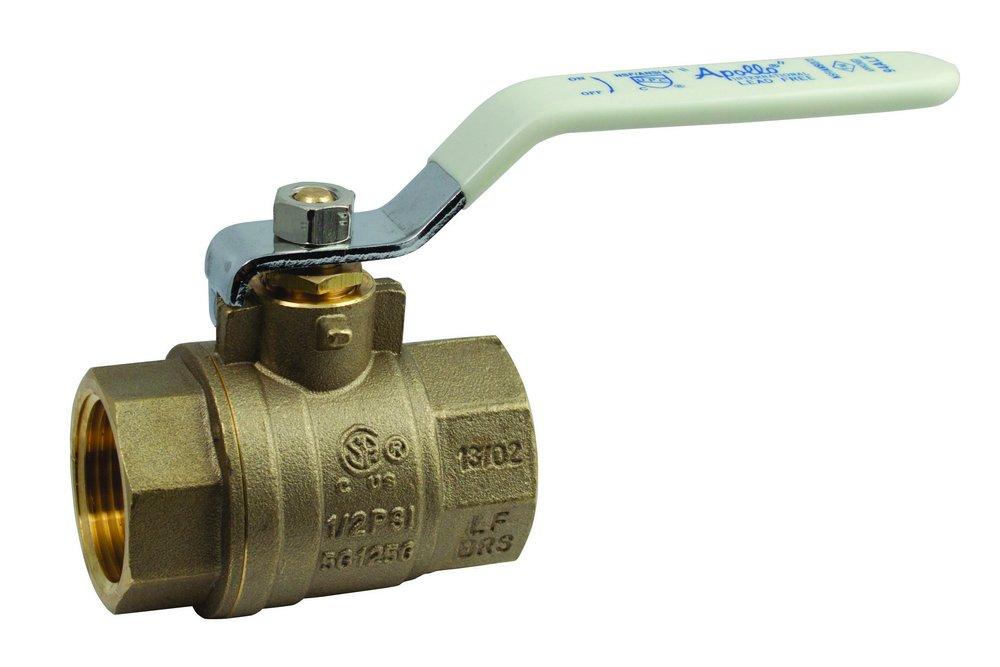 Apollo Valves Yellow DZR Brass Full Port Solder 600# Ball Valve 
