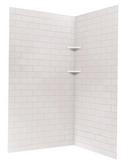 72-1/2 x 48 x 48 in. Swanstone Neo Shower Wall Kit in White