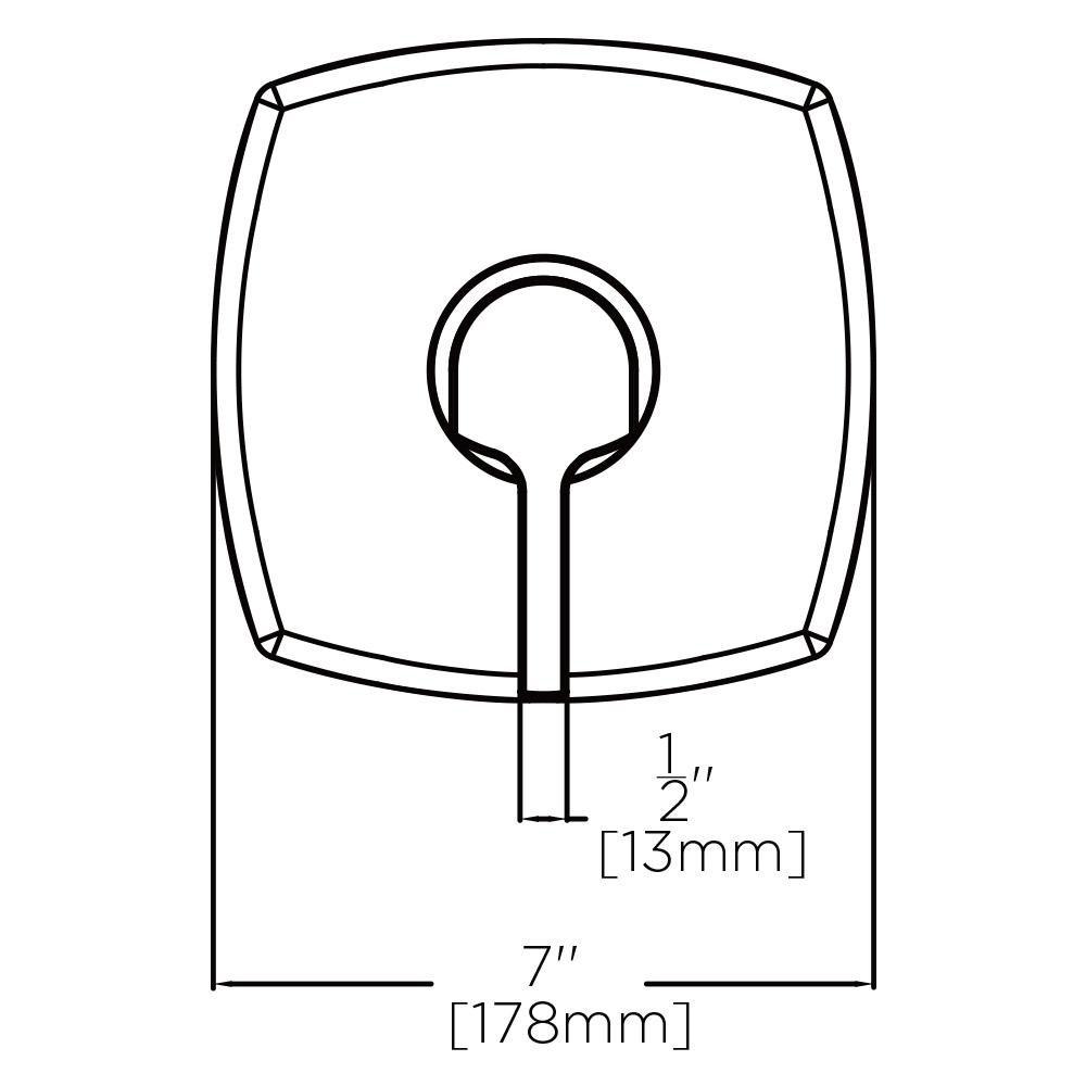 Speakman Polished Chrome Shower Valve Trim with Single Lever Handle 