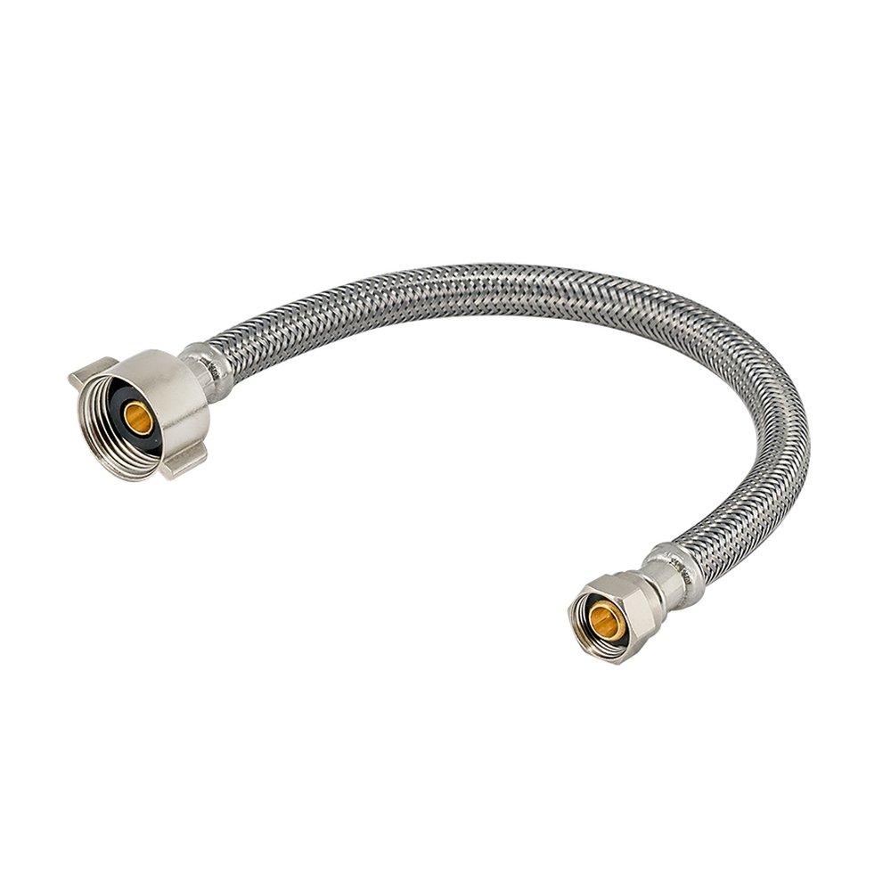 EZ-FLO Stainless 3/8 in x 7/8 in. Braided Stainless Toilet Flexible Water Connector 