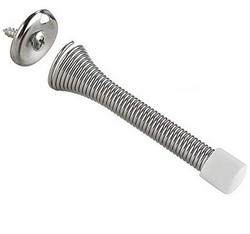 3-1/8 in. Spring Door Stop in Polished Chrome