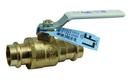 1-1/2 in. Forged Brass Full Port Press Ball Valve