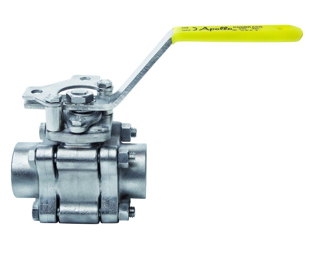 Apollo Valves Silver Stainless Steel Full Port Socket Weld 600# Ball Valve 
