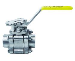 3/4 in. Stainless Steel Full Port Socket Weld 600# 3 piece Ball Valve with Multi-seal Seat