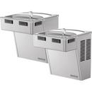 38 in. 8 gph Filtered Wall Mount Bi-Level Green ADA Cooler in Stainless Steel
